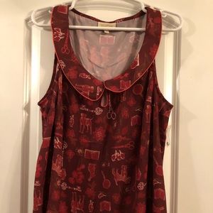 Maroon Modcloth blouse